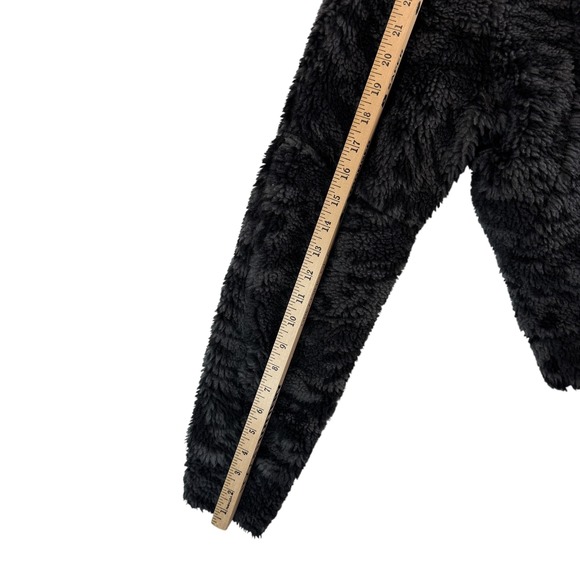 Lululemon Scuba Sherpa ½ Zip Crop Pullover Sz XL/XXL Black Camo High Pile Fleece - Picture 7 of 9